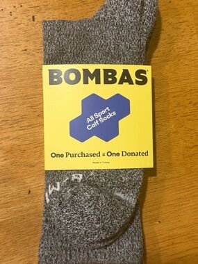Bombas  All Sport Calf Socks - Gray Heather
